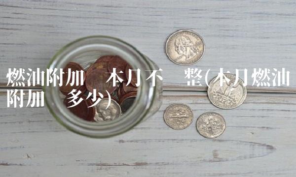 燃油附加费本月不调整(本月燃油附加费多少)