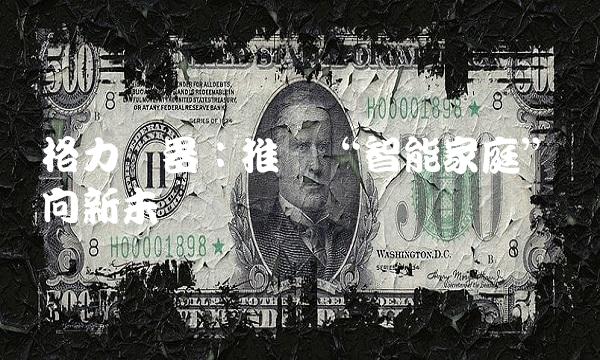 格力电器：推进智能家庭迈向新未来