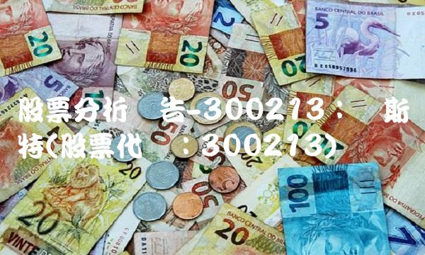 股票分析报告-300213：贝斯特(股票代码：300213)