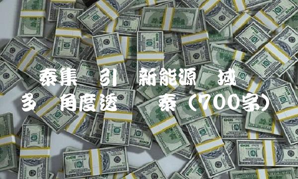 刚泰集团引领新能源领域——从多个角度刚泰（700字）