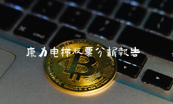 康力电梯股票分析报告