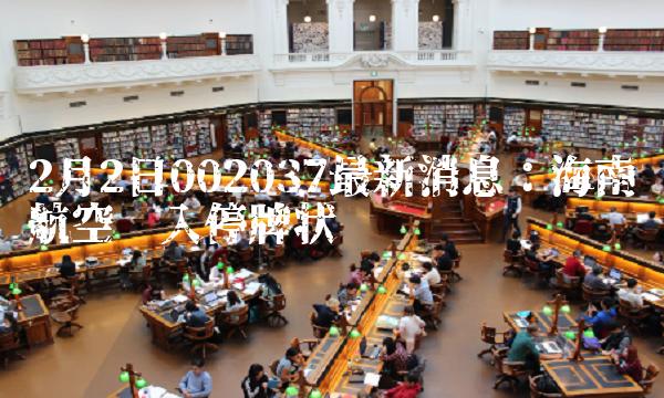2月2日002037最新消息：海南航空进入停牌状态