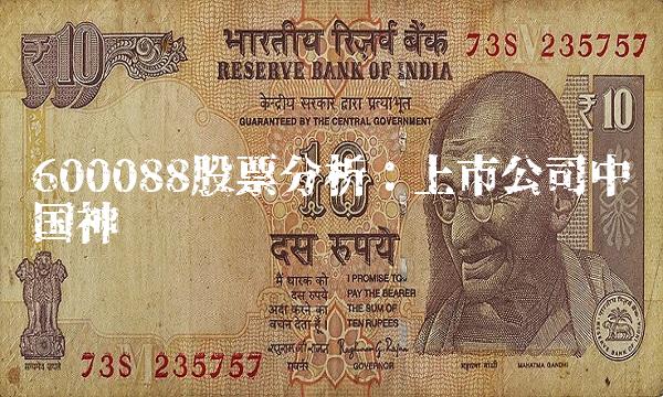 600088股票分析：上市公司中国神华