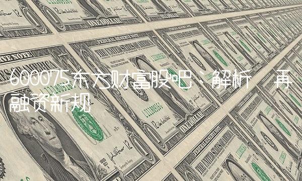 600075东方财富股吧：解析再融资新规