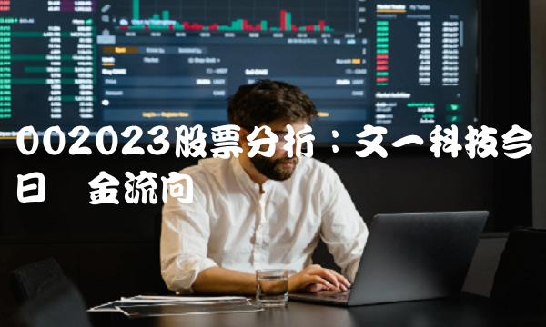 002023股票分析：文一科技今日资金流向