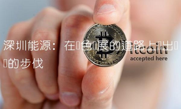 深圳能源：在绿色发展的道路上迈出坚实的步伐
