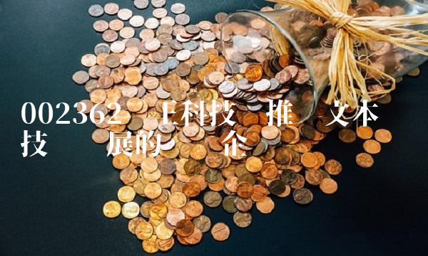 002362汉王科技——推动文本识别技术发展的领军企业