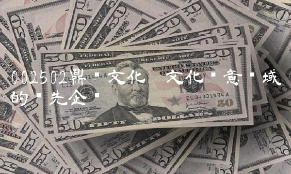 002502鼎龙文化——文化创意领域的领先企业