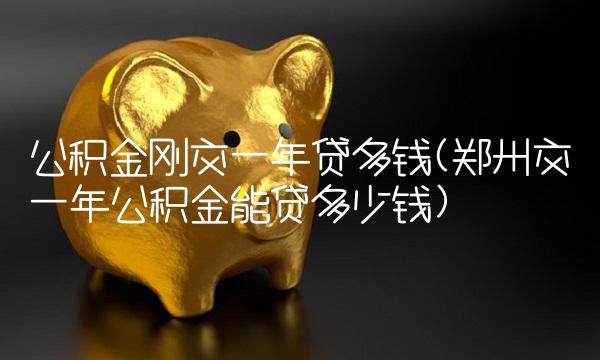 公积金刚交一年贷多钱(郑州交一年公积金能贷多少钱)
