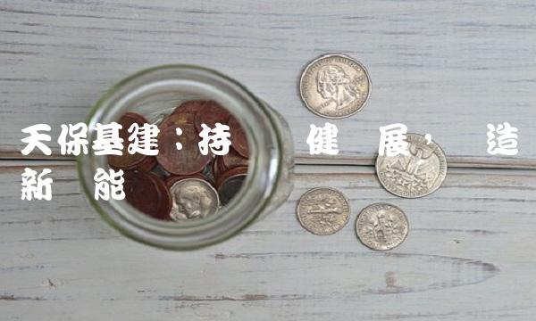 天保基建：持续稳健发展，创造新动能