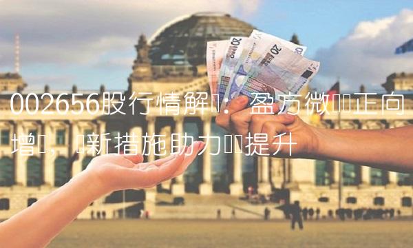 002656股行情解读：盈方微实现正向增长，创新措施助力业绩提升