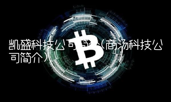 凯盛科技公司简介(商汤科技公司简介)