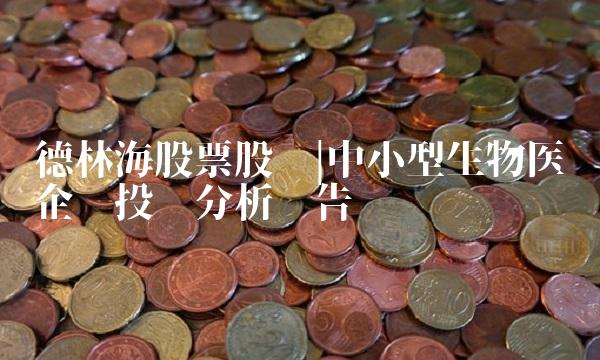 德林海股票股吧中小型生物医药企业投资分析报告
