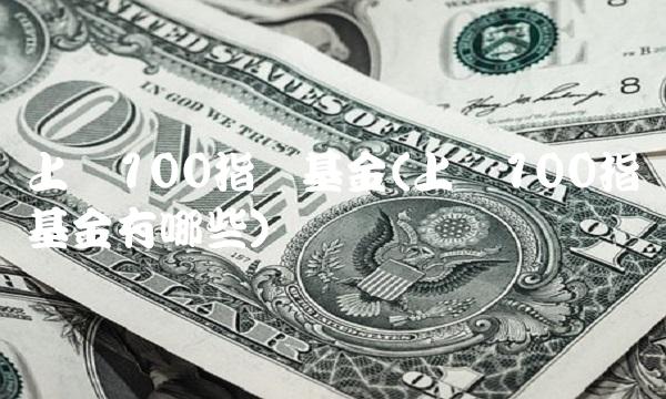 上证100指数基金(上证100指数基金有哪些)(1)