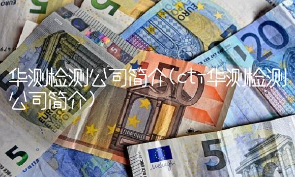 华测检测公司简介(cti华测检测公司简介)