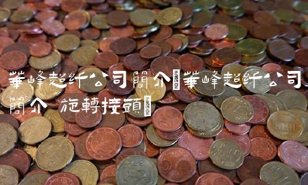 华峰超纤公司简介(华峰超纤公司简介 旋转接头)