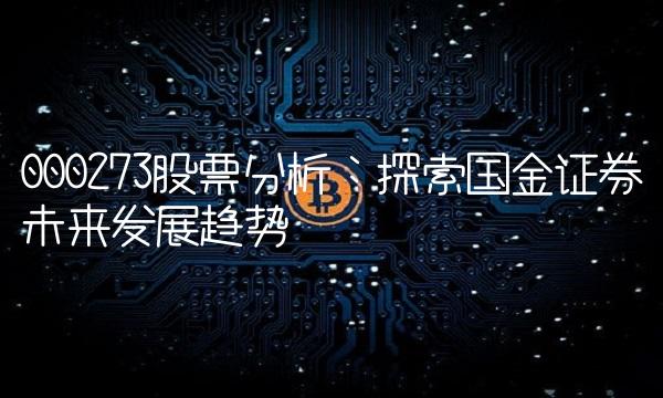 000273股票分析：探索国金证券未来发展趋势