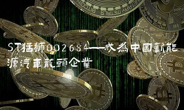 ST猛狮002684——成为中国新能源汽车龙头企业
