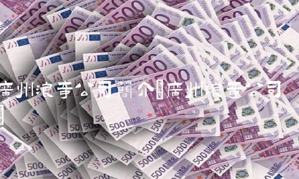 广州浪奇公司简介(广州浪奇公司)