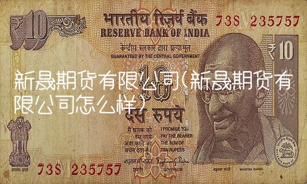 新晟期货有限公司(新晟期货有限公司怎么样)