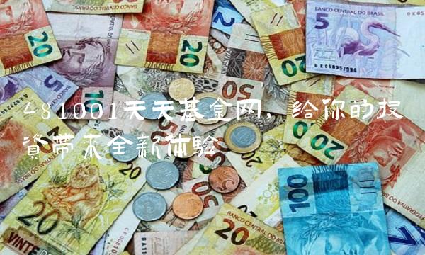 481001天天基金网，给你的投资带来全新体验
