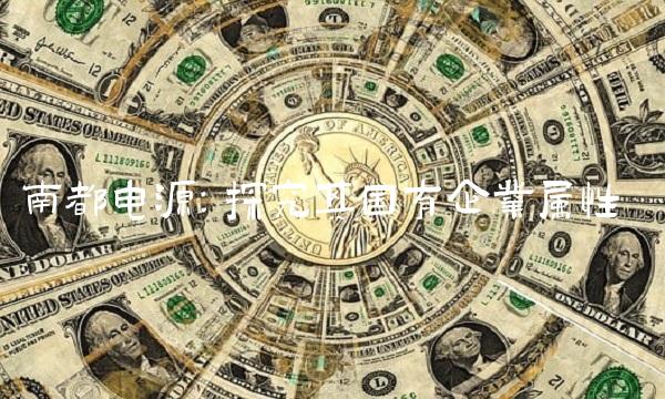南都电源：探究其国有企业属性