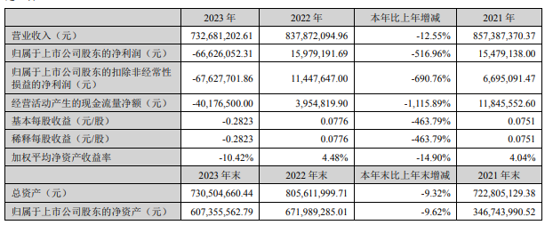 大为股份上市以来首亏 货币资金仅剩2.7亿元锂电项目后续如何建设受关注
