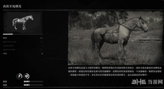 荒野大镖客2西班牙纯种马怎么样 西班牙纯种马属性及位置介绍