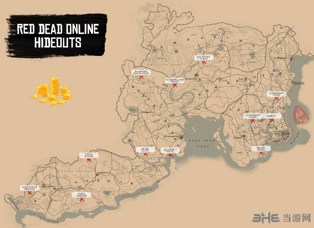 荒野大镖客OL帮派有哪些 可消灭帮派位置一览