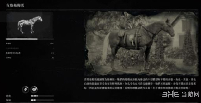 荒野大镖客2肯塔基安马怎么样 肯塔基安马属性介绍