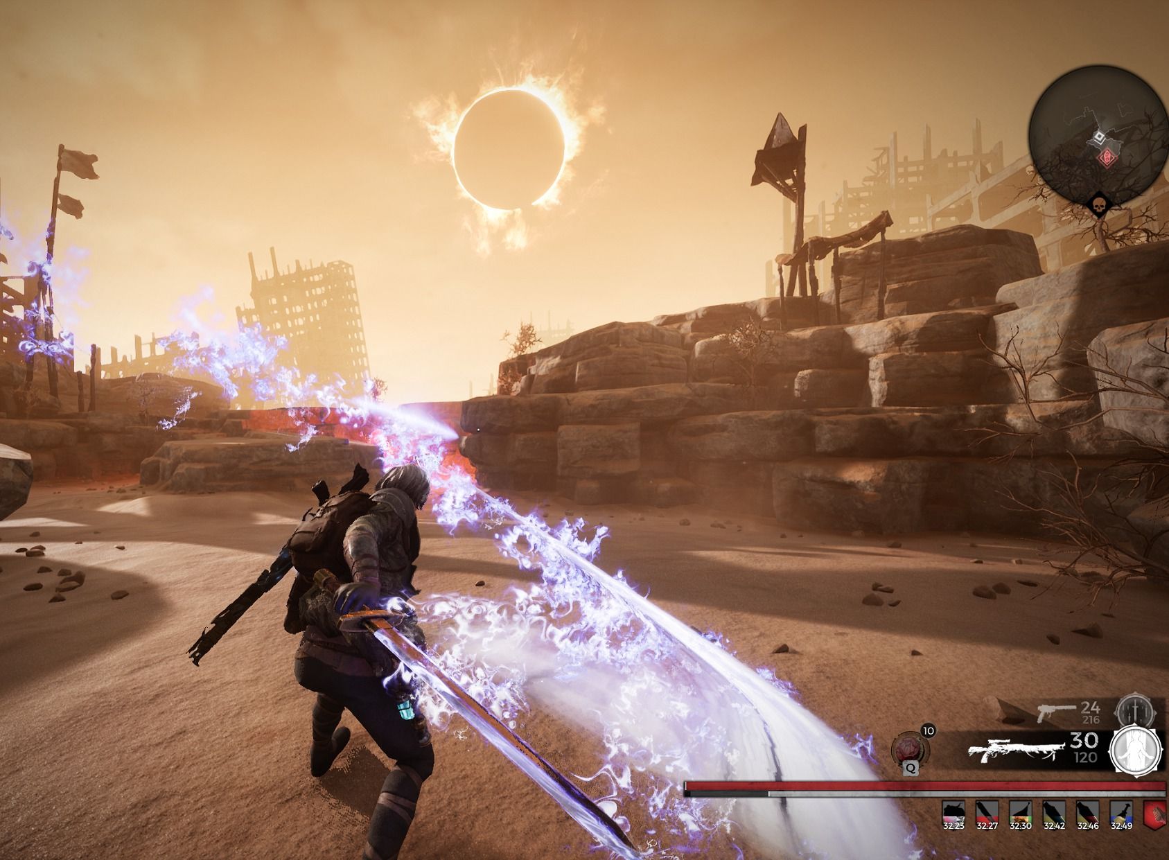 遗迹灰烬重生英雄长剑怎么配装蓄力剑气流套装分享