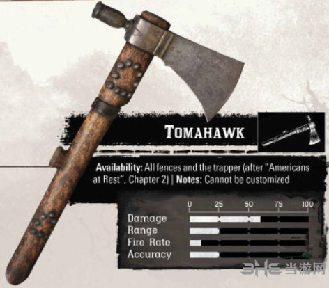 荒野大镖客2长斧怎么样 长斧属性图鉴