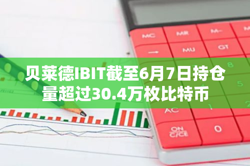 贝莱德IBIT截至6月7日持仓量超过30.4万枚比特币