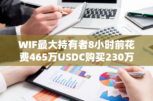 WIF最大持有者8小时前花费465万USDC购买230万枚WIF