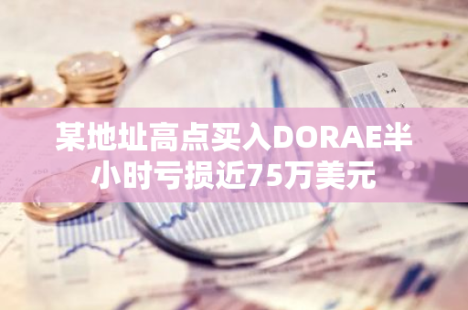 某地址高点买入DORAE半小时亏损近75万美元