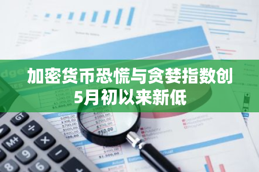 加密货币恐慌与贪婪指数创5月初以来新低