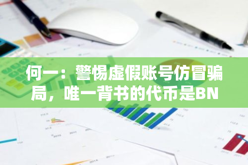 何一：警惕虚假账号仿冒骗局，唯一背书的代币是BNB