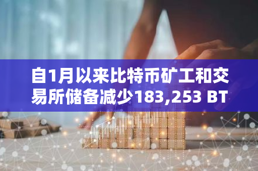 自1月以来比特币矿工和交易所储备减少183,253 BTC