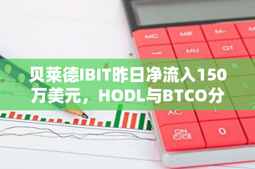 贝莱德IBIT昨日净流入150万美元，HODL与BTCO分别净流出400万美元与200万美元