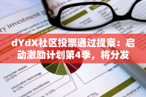 dYdX社区投票通过提案：启动激励计划第4季，将分发价值500万美元的DYDX奖励