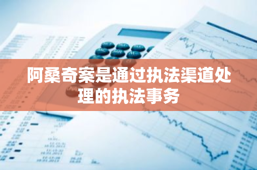 阿桑奇案是通过执法渠道处理的执法事务