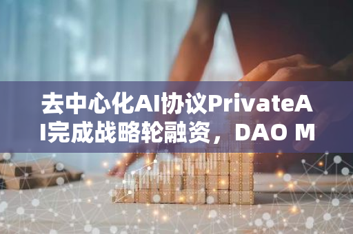 去中心化AI协议PrivateAI完成战略轮融资，DAO Maker等参投