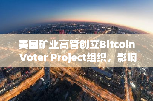 美国矿业高管创立Bitcoin Voter Project组织，影响加密货币选民
