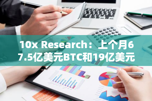10x Research：上个月67.5亿美元BTC和19亿美元ETH从交易所撤出