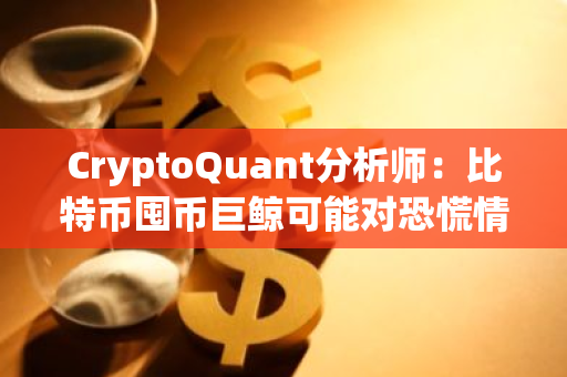 CryptoQuant分析师：比特币囤币巨鲸可能对恐慌情绪做出反应，市场或将出现V型反弹