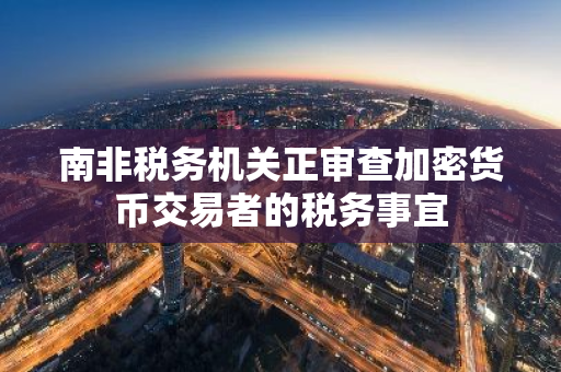 南非税务机关正审查加密货币交易者的税务事宜