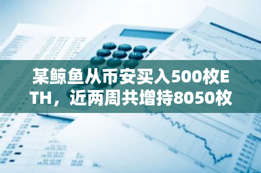 某鲸鱼从币安买入500枚ETH，近两周共增持8050枚ETH
