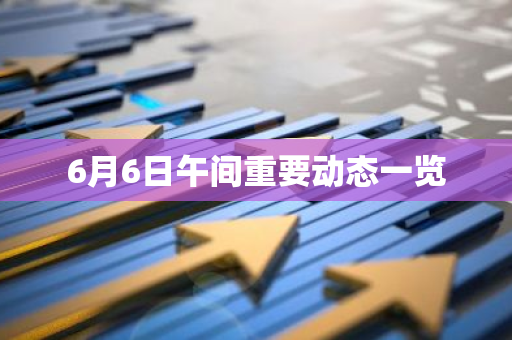 6月6日午间重要动态一览