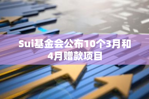 Sui基金会公布10个3月和4月赠款项目