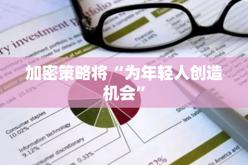 加密策略将“为年轻人创造机会”